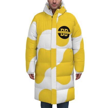 Yellow Cow Long Down Coat