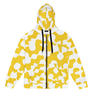 Yellow Cow Men's Zip Hoodie - By Dedah