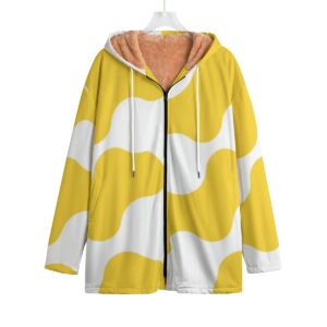 Kids Yellow Cow Plush Windbreaker Jacket