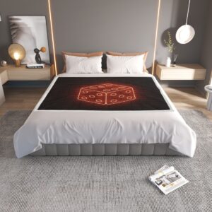 Red Dice Household Warm Blanket – Soft Polyester -By Sacred Thread
