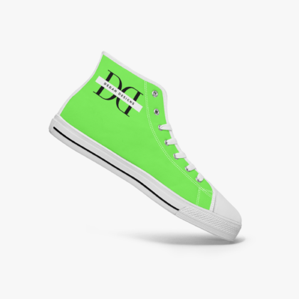 Men's Neo Green Canvas High-Top Sneakers