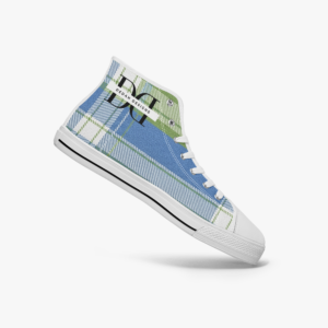 Men's Plaid High Top Canvas Sneakers