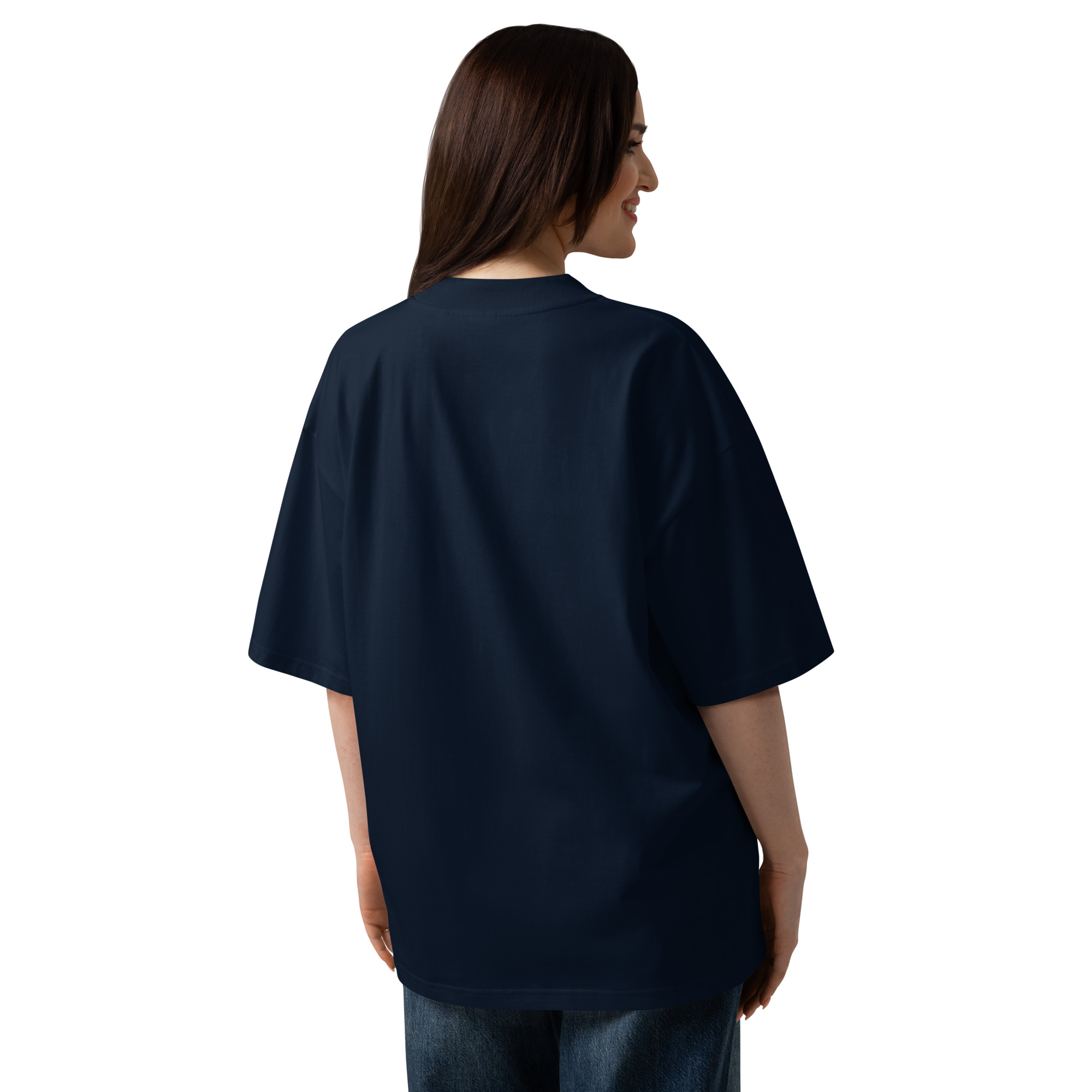 unisex-organic-oversized-high-neck-t-shirt-french-navy-back-698d2c0e08869.jpg