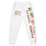 all over print unisex track pants black front 68c9c0a01a2f4