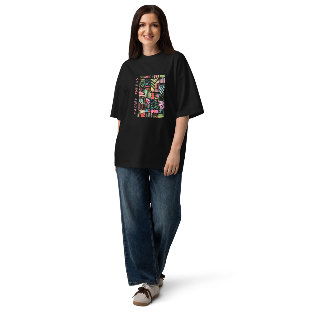 unisex organic oversized high neck blaster 2.0 t shirt black front 2 69db3bb31513c