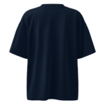 unisex organic oversized high neck blaster 2.0 t shirt french navy back 69db3bb30e960