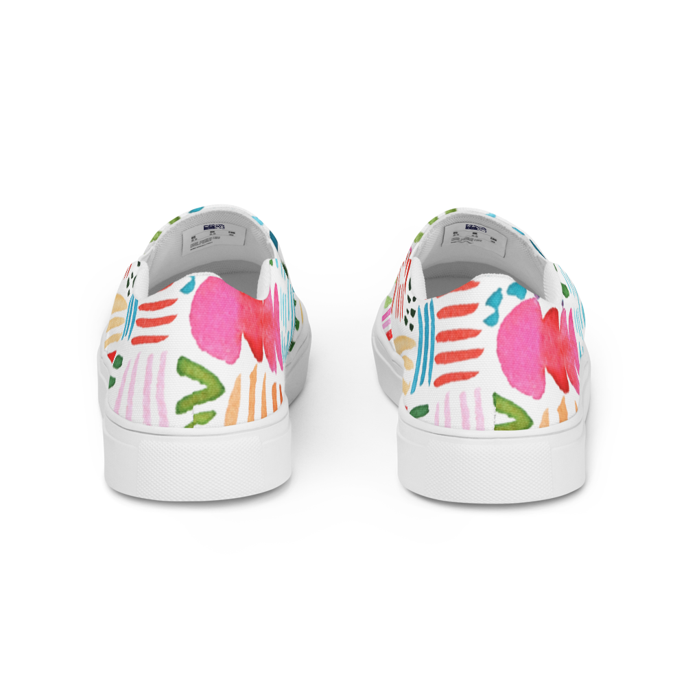 womens slip on canvas shoes white back 69db47b036d1a