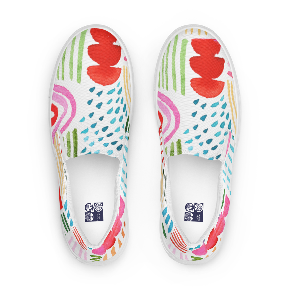 womens slip on canvas shoes white front 69db47b0372ec